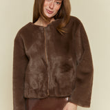 Genesis Zip Up Faux Fur Jacket