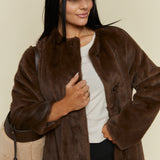 Justine Long Faux Fur Coat