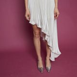 Bindi Asymmetrical Plisse Skirt