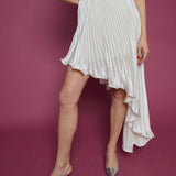 Bindi Asymmetrical Plisse Skirt