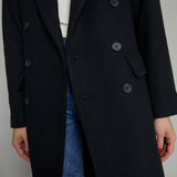 Marley Double Breasted Wool Blend Coat