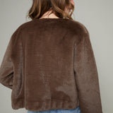 Genesis Zip Up Faux Fur Jacket