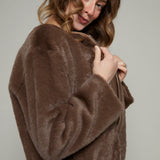 Genesis Zip Up Faux Fur Jacket