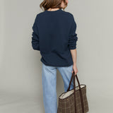 Tate Oversized Henley Sweater