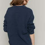 Tate Oversized Henley Sweater