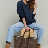 Tate Oversized Henley Sweater