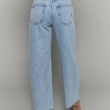 Tommy Crop High Rise Bowed Wide Leg Jean - Modena