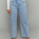 Tommy Crop High Rise Bowed Wide Leg Jean - Modena