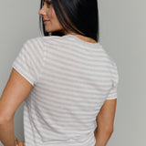 Aleta Airy Striped Tee