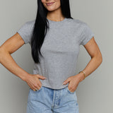 Dina Classic Tee - Heather Grey