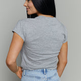 Dina Classic Tee - Heather Grey