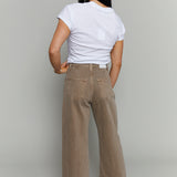 Samson High Rise Bowed Ankle Jeans - Tannin