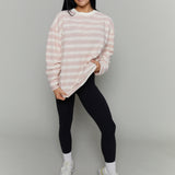 Scout Oversized Striped Knit Top - Blush