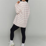 Scout Oversized Striped Knit Top - Blush