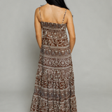 Karina Sweetheart Printed Maxi Dress