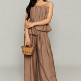 Alondra Crinkle Relaxed Wide Leg Pants