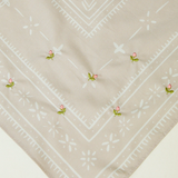 Rose Bud Embroidered Bandana