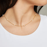 Dainty Pearl Chain Necklace