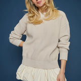 Peyton Mock Neck Waffle Knit Sweater