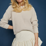 Peyton Mock Neck Waffle Knit Sweater
