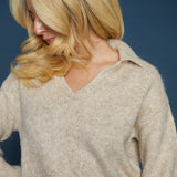 Sylvie Collared Polo Sweater