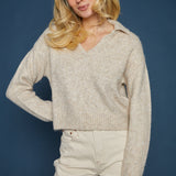 Sylvie Collared Polo Sweater
