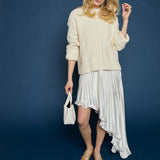 Bindi Asymmetrical Plisse Skirt