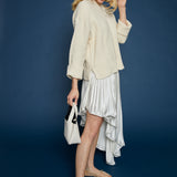 Bindi Asymmetrical Plisse Skirt