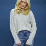 Vixen Classic Crew Sweater - Soft Grey