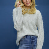 Vixen Classic Crew Sweater - Soft Grey