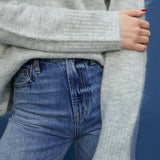 Vixen Classic Crew Sweater - Soft Grey