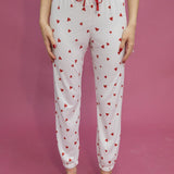 Lilah Heart Printed Joggers