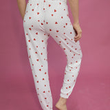 Lilah Heart Printed Joggers
