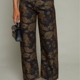 Krissy Paisley Barrel Denim Pant