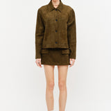 Pixie Vegan Suede Mini Skirt