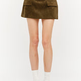 Pixie Vegan Suede Mini Skirt
