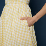 Meadow Gingham Corset Midi Dress