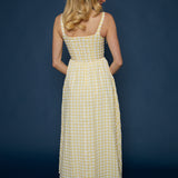 Meadow Gingham Corset Midi Dress