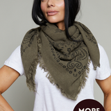 Sasha Bandana Scarf - Hunter Green
