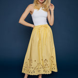 Alyssa Eyelet Midi Skirt