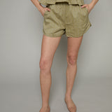 Amber Curved Hem Floral Shorts