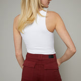 Valerie High Rise Utility Short - Sangria