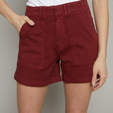 Valerie High Rise Utility Short - Sangria