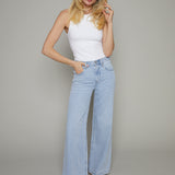 Jenna Low Slung Palazzo Jeans - Chateau