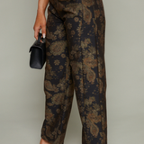Krissy Paisley Barrel Denim Pant