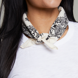 Classic Paisley Bandana - Natural Ivory