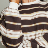 Reya Striped Crew Neck Long Sleeve