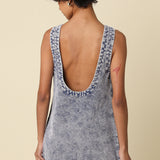 Giselle Open-Back Denim Shift Dress - Light Denim