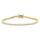 Bezel Tennis Bracelet - Gold