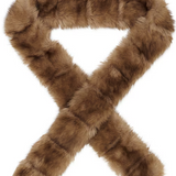 Carla Long Faux Mink Fur Muff